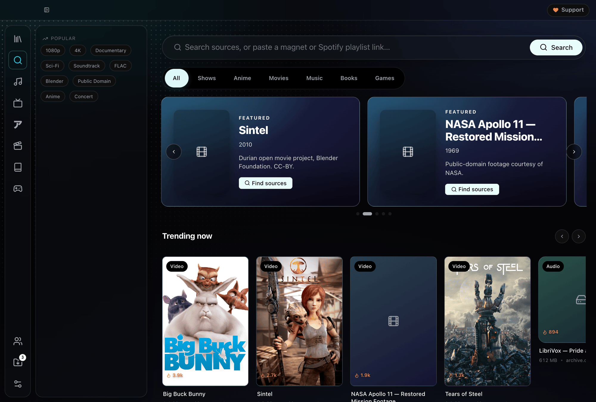 GhostWire Discover — browse and search every source at once